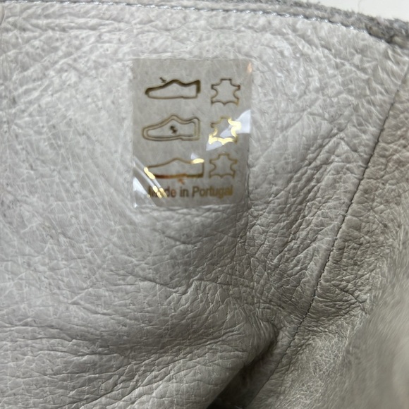 All Saints Grey Suede Split Shaft Block Heel Ankle Booties Boots 38 Leather - Picture 10 of 10